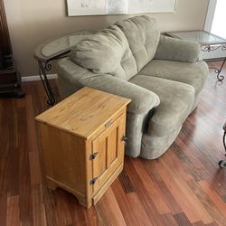 1 Desk, 1 3-pc Desk Set,  Love Seat