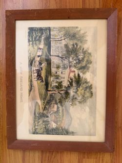 Antique Framed Lithograph