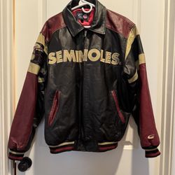 Vintage all leather Florida Seminoles Letterman’s Jacket.