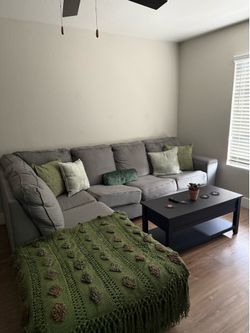Grey sectional sofa