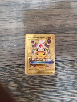 Gold Pokemon Tag Cosplay Hp 610 Good Condition