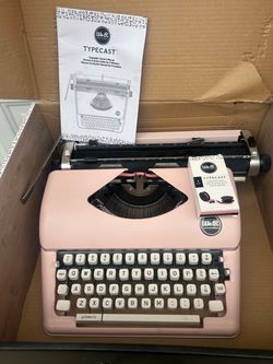 Pink typewriter in great condition, includes pink ribbon and original box. Used very little and still works great. $60, cash or Venmo, meet at my ho