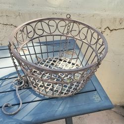 Iron Hanging Flower Pot Basket