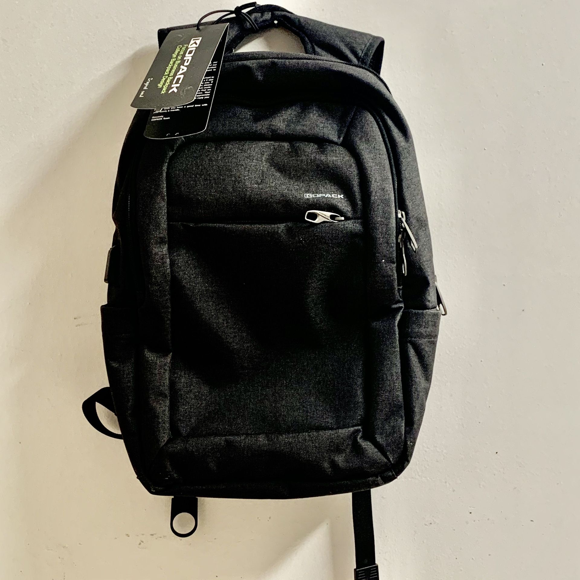 KOPACK 15.6 Laptop Backpack Business College School Travel Bag USB Charger TSA