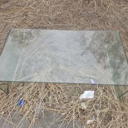Curb Alert Small Glass Table