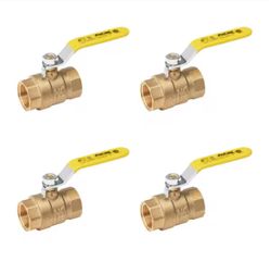 3/4 in. Brass FPT Full Port Ball Valve (4-Pack)=BC-4J4