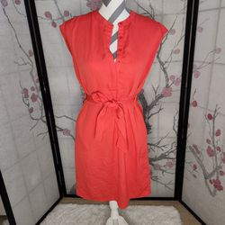 Pocketed Belted Dress S