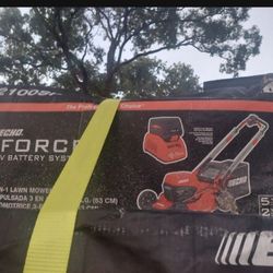ECHO eFORCE 56V 21 in. Cordless Battery Walk Behind Self-Propelled Lawn Mower with 5.0Ah Battery and Charge
New merchandise. Box got a bit wet outside