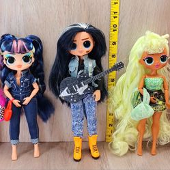 (4) LOL OMG Surprise Fashion Doll Lot 