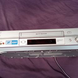 Sony vhs vcr player grey