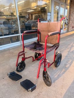 Transport Wheelchair with Footrests
