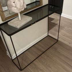 Hallway Console, Black Table 