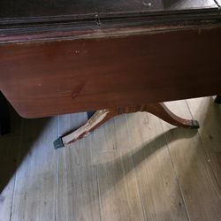 ANTIQUE  Vintage TABLE WITH Drop Leaves