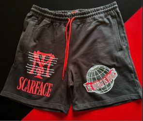 Black Scarface Dad Shorts
