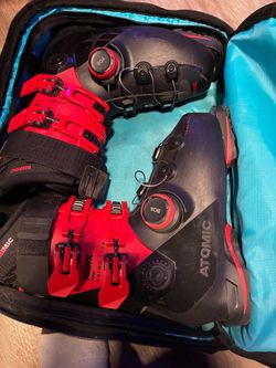Atomic Hawx Prime 110 S BOA Ski Boots + Goggles, Helmet & Gear Bundle