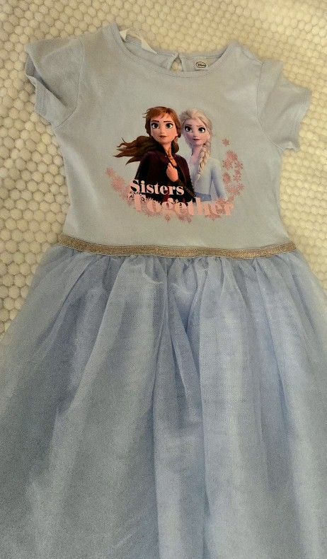 Dress For Girl Light Blue -frozen
