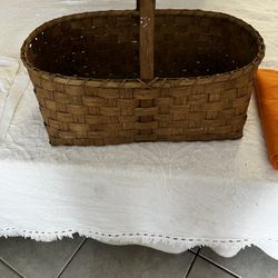 Handmade picnic basket