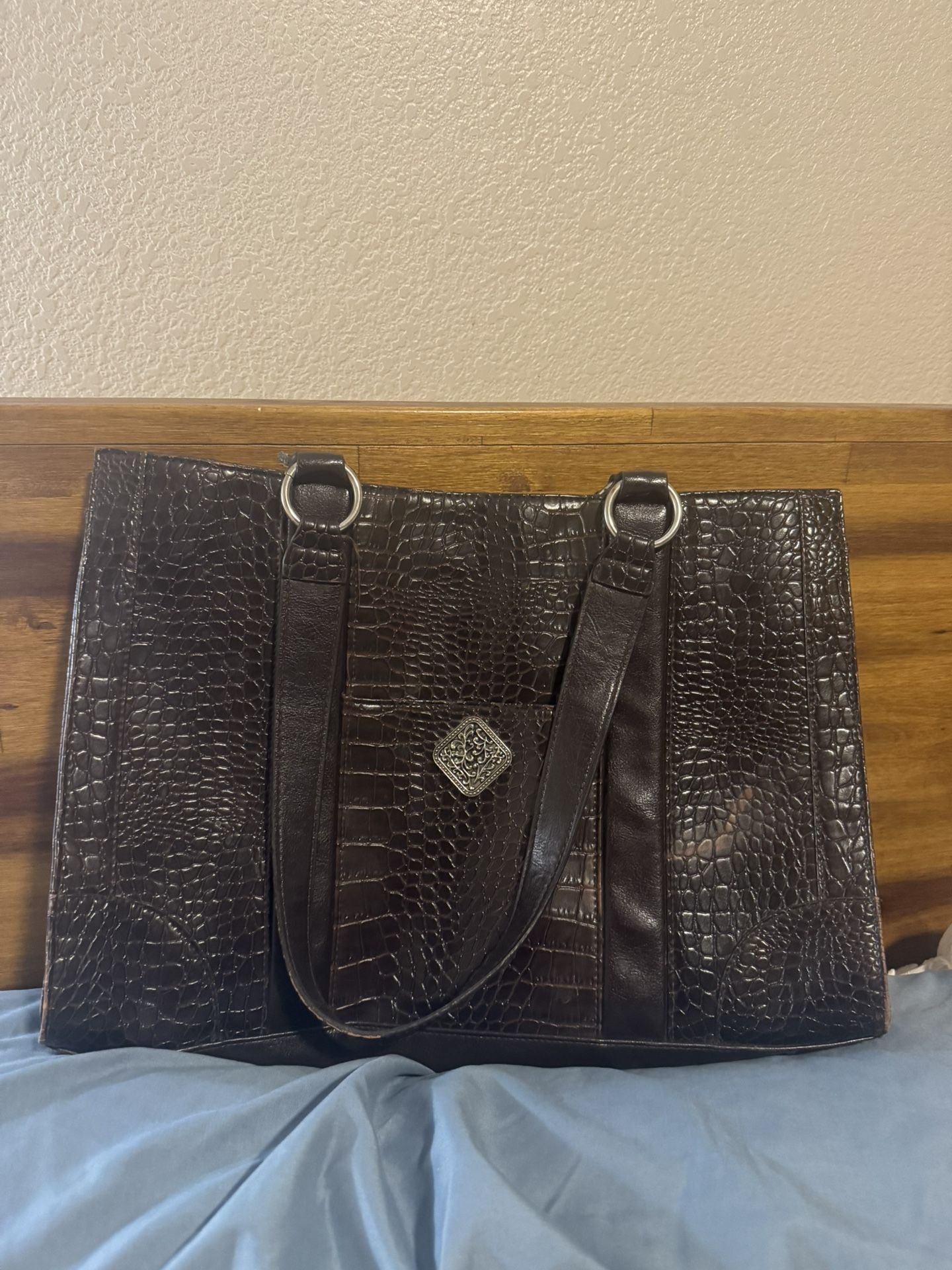 Fake Alligator Skin Purse 