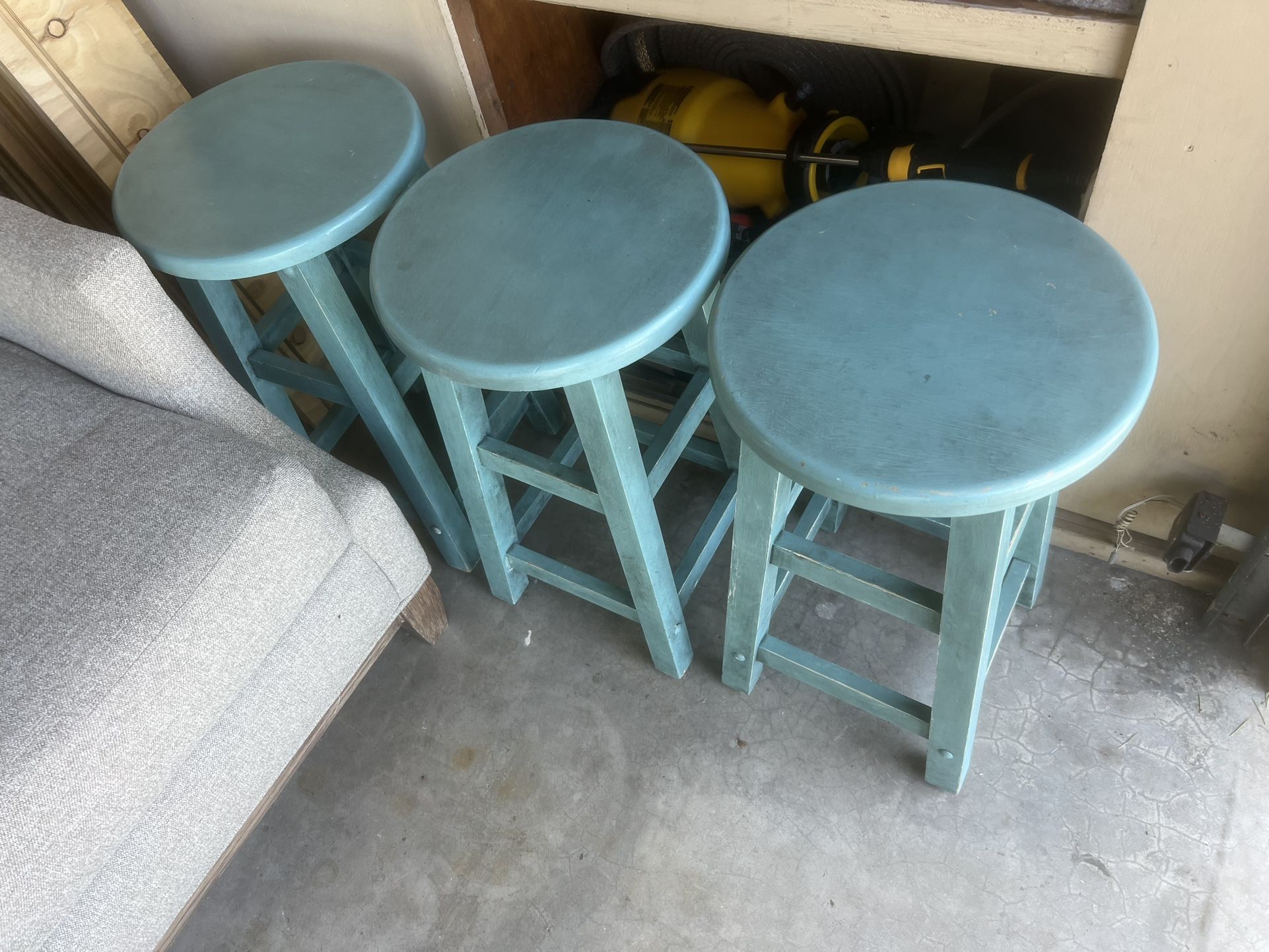 24” Wood Bar Stools