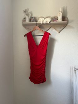 Deep V-Neck Sleeveless Ruched Bodycon Mini Dress
