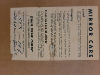 Mirror with solid wood frame