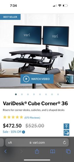 Varidesk Corner 36” Standing Desk