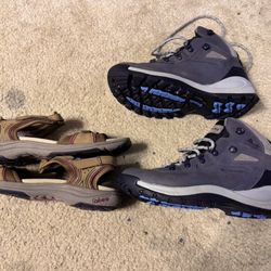 COLUMBIA & ABEO HIKING SHOES ( 7.5 & 7 )