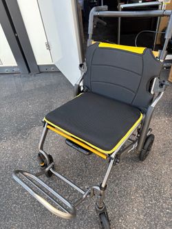 WHLICKS Transport Wheelchairs for Adults with Telescopic Handle Foldable Wheelchair Lightweight Transport Chair for Seniors, Compact Portable Folding 