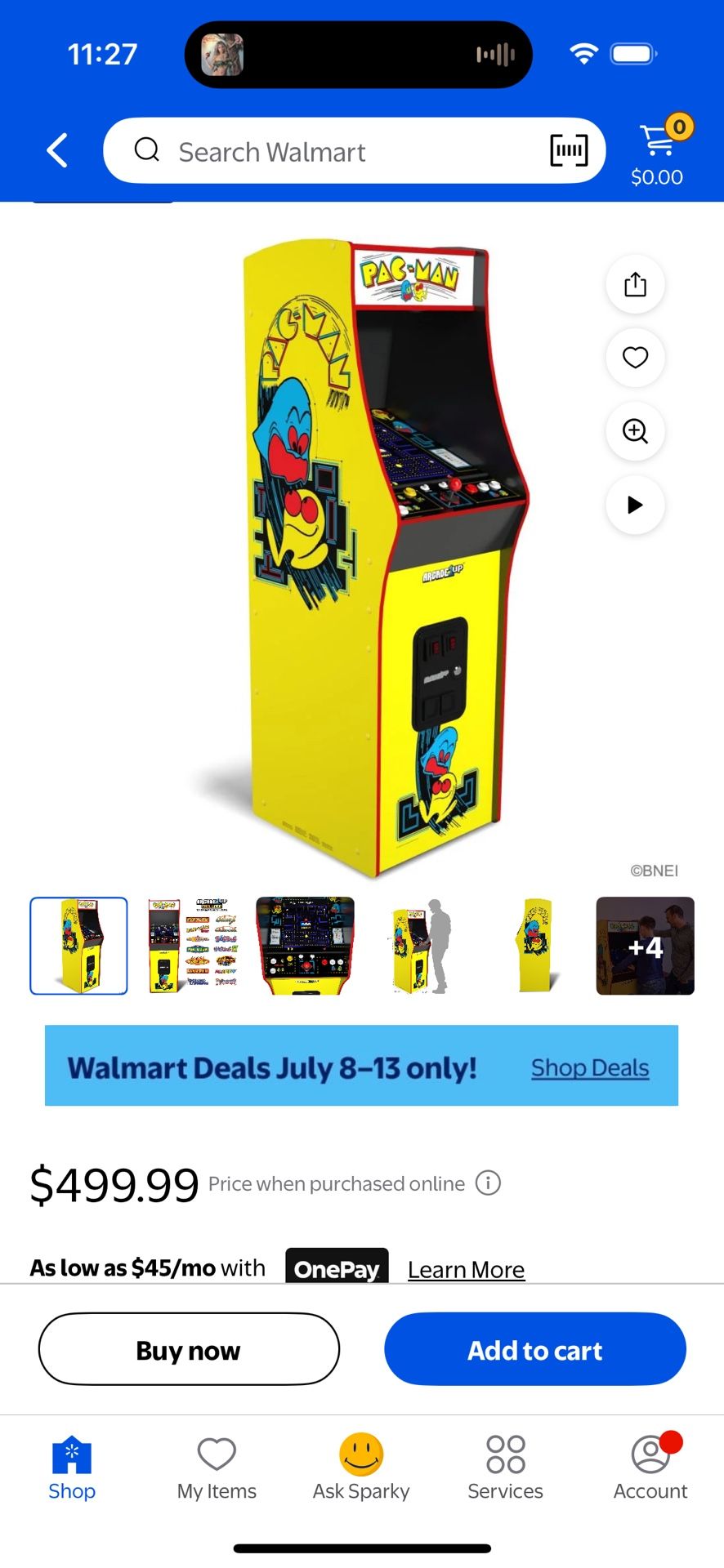 Arcade1Up PacMan Legacy Arcade Deluxe Edition