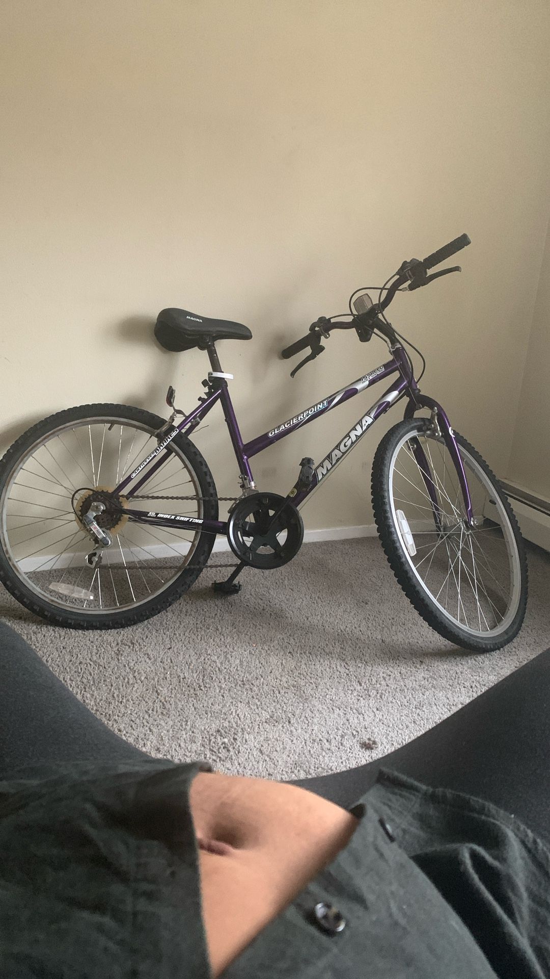 Magna Glacier Point 15-Speed Mountain Bike - Purple - Ready to Ride
