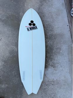 5’6 Channel Islands Free Scrubber Twin fin surfboard