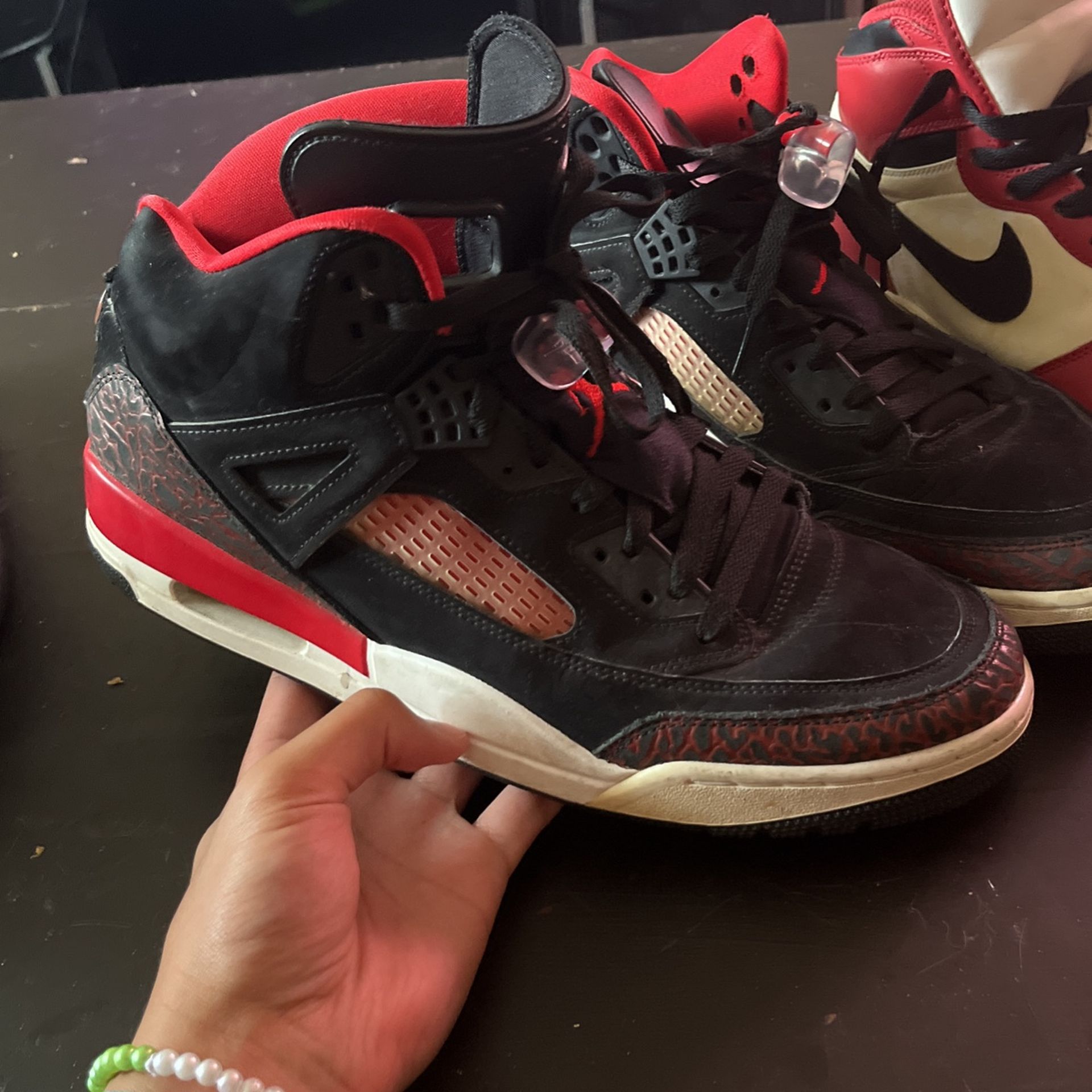 Jordan 4 Spizike Black University Red Og
