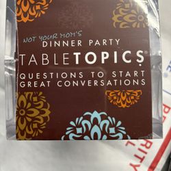 BRAND NEW SEALED TableTopics Not Your Mom’s Dinner Party Conversation Cube Game