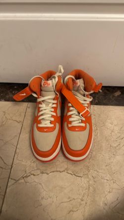 Nike Air Force 1 Mid '07 LX Safety Orange Team Gold FB2036-700 Mens Size 13