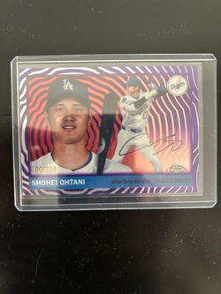 2025 Topps Chrome Platinum Anniversary Purple Wave Shohei