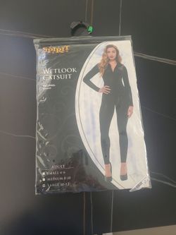 Spirit Halloween Wetlook Catsuit Costume Large