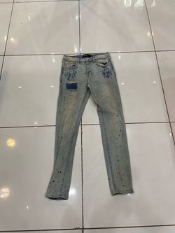 Purple Jeans Multi Color Splat Skinny Fit Size 34