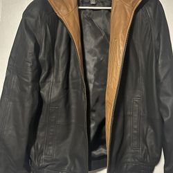 DANIEL CREMIEUX LEATHER COAT