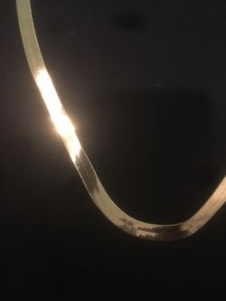 high quality gold plated herringbone chain