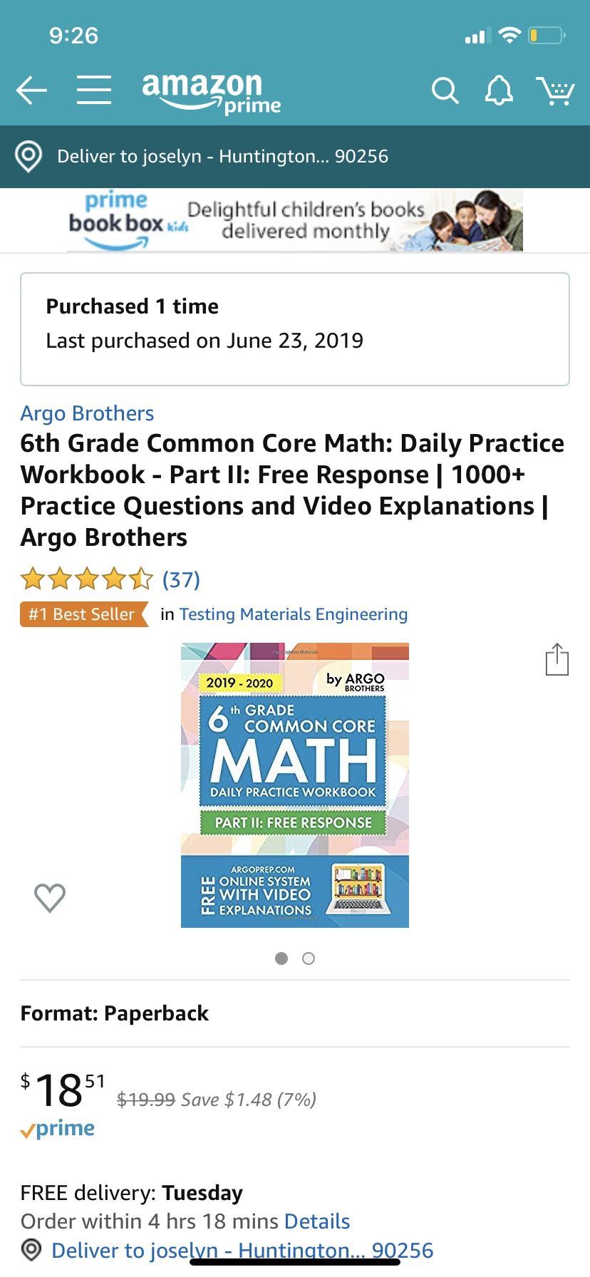 TWO BRAND NEW Common core work books