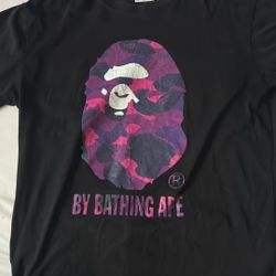 purple bape shirt 