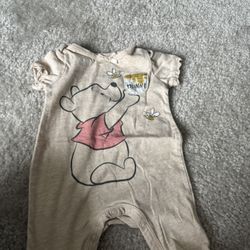 Winnie The Pooh, Baby Girl Outfit 0 To 3 Months