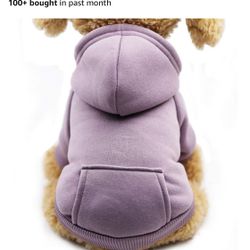 Winter Dog Hoodie Sweatshirts with Pockets