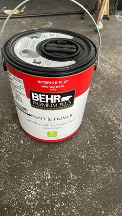 Interior Flat Paint. ( Grey color)