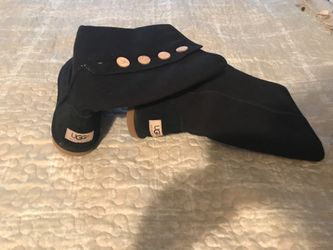 5 button canvas UGG boots size 8