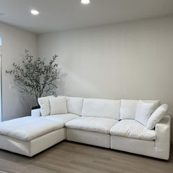 White Sectional Sofa 