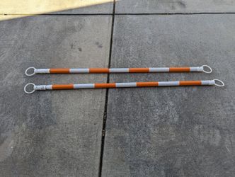 Extender Poles Used With Traffic Cones