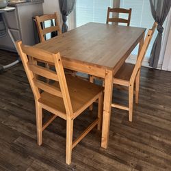Table And 4 Chairs 