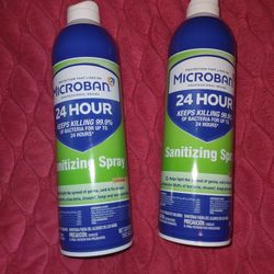 Microban Aerosol Disinfectant Spray, 24 Hour Sanitizing and Antibacterial Spray, Citrus Scent