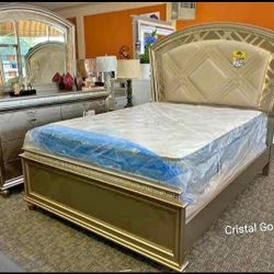 Cristal 4 Pieces Bedroom Set 